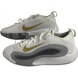 Nike IsoFly GS "White/Grey/Gold" FN4384-100 Big Kids 5Y | NEW